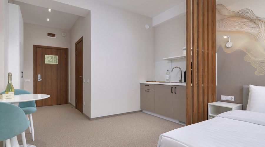 Studio 2-местный 1-комнатный STU