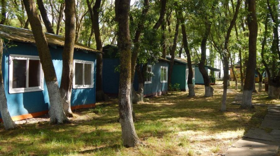 трехместный деревянный домик