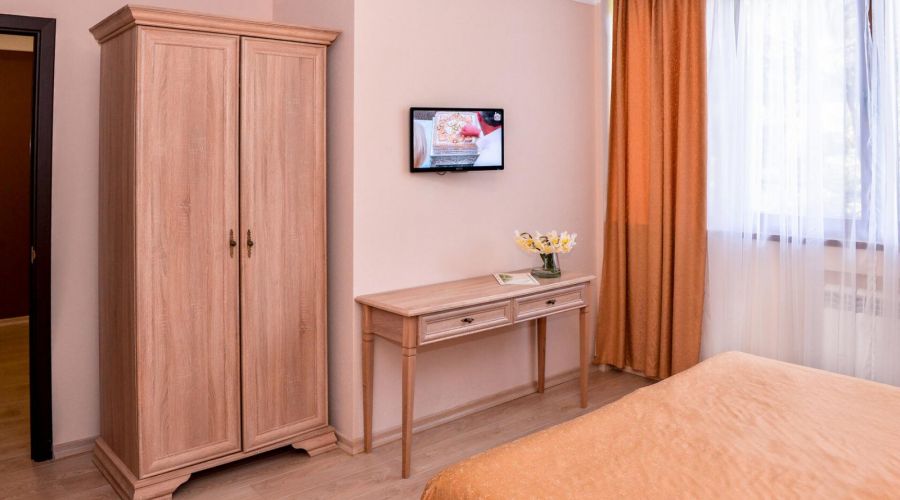 Однокомнатный двухместный "Стандарт" Комфорт без балкона, вид на парк