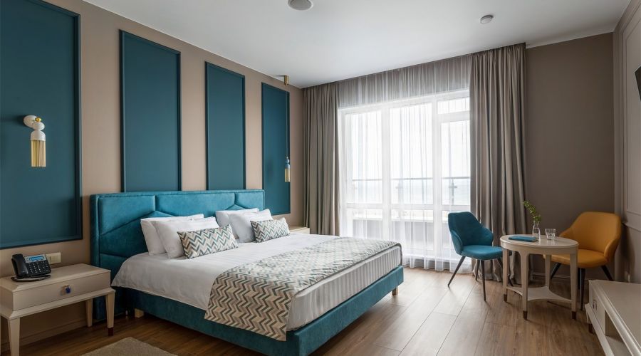 Стандартный номер с двуспальной кроватью, вид на море