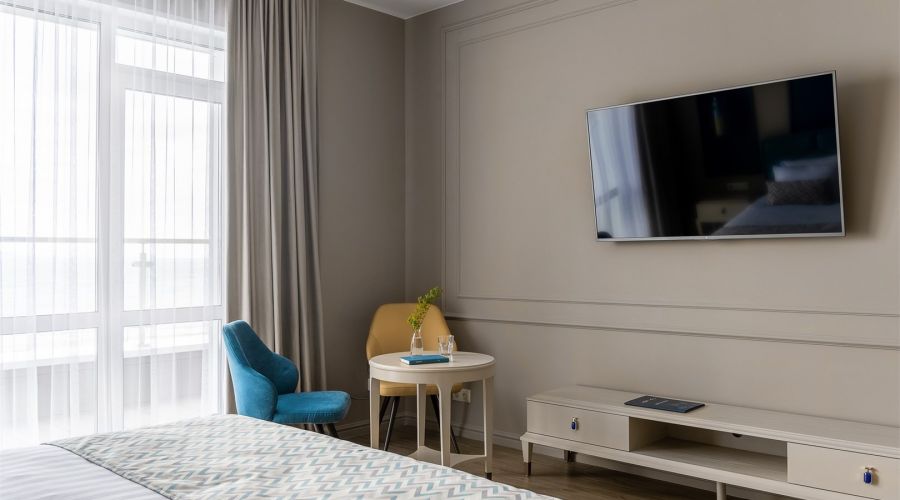 Стандартный номер с двуспальной кроватью, вид на море