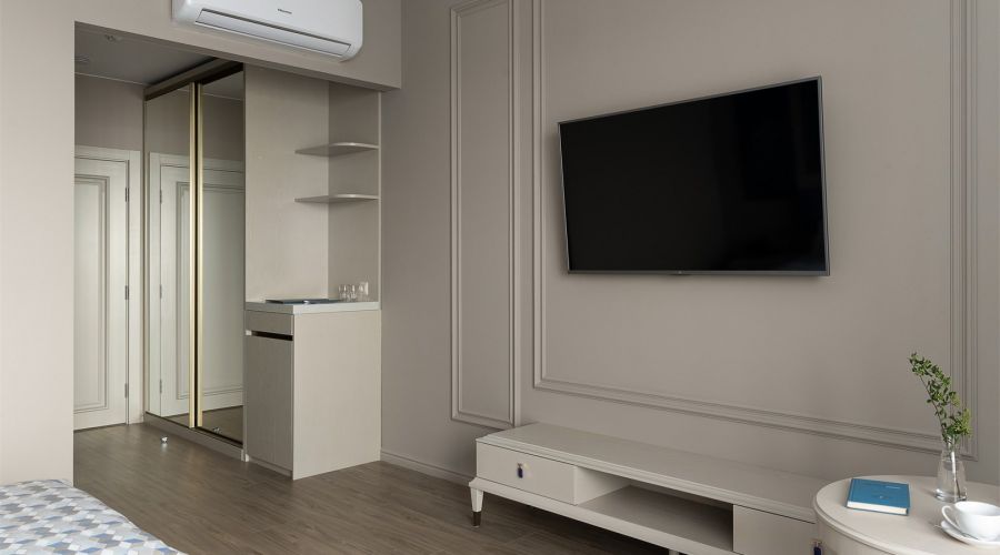 Стандартный номер с двумя раздельными кроватями, вид на море