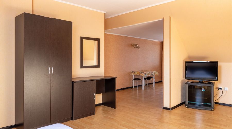 Студия с кухней и балконом