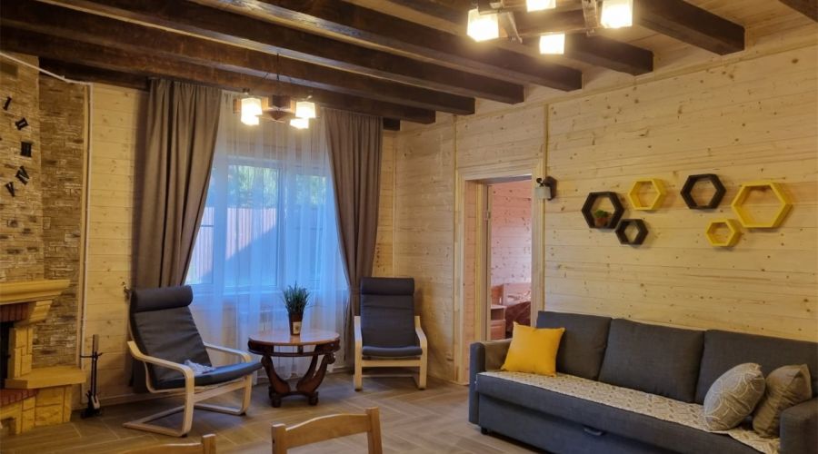 Большой Коттедж с камином,сауной  и терассой №9