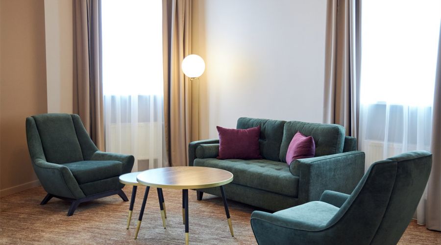 Двухкомнатный люкс с террасой | Вид на Неву