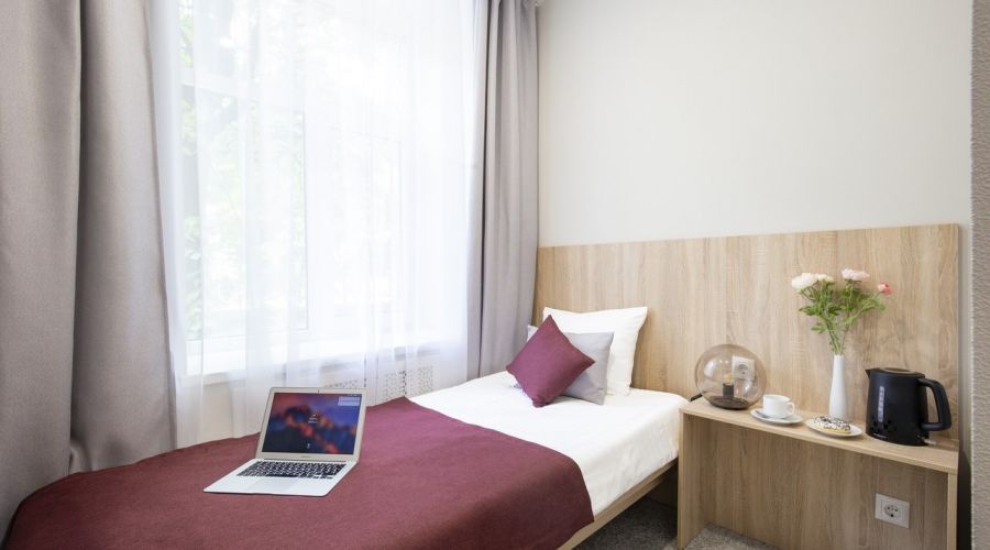 Одноместный номер с видом во внутренний дворик