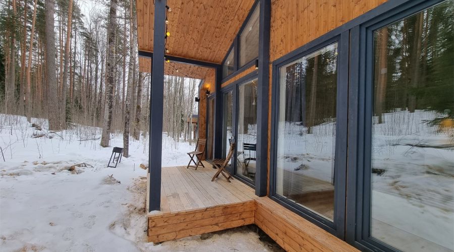 Дома с видом на лес с 2-мя спальнями