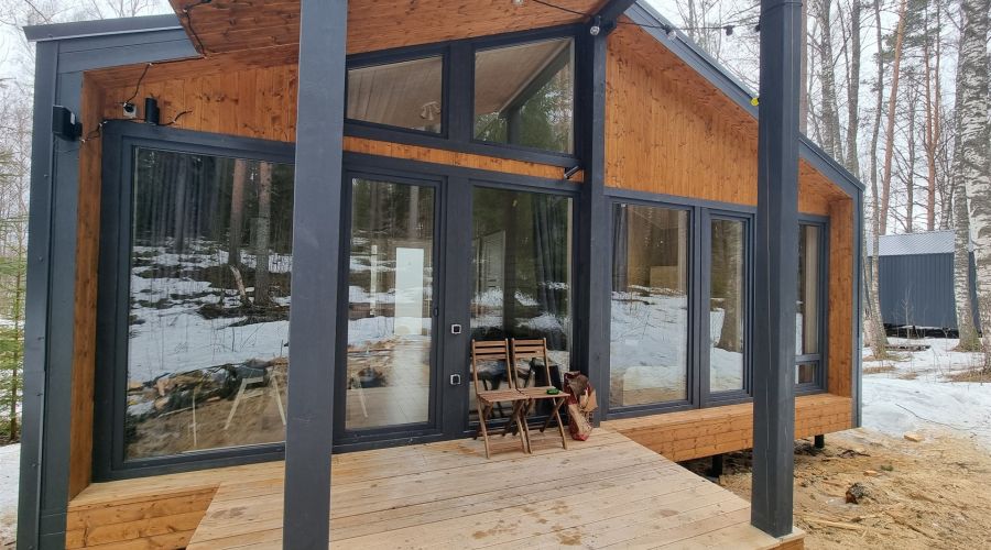 Дома с видом на лес с 2-мя спальнями