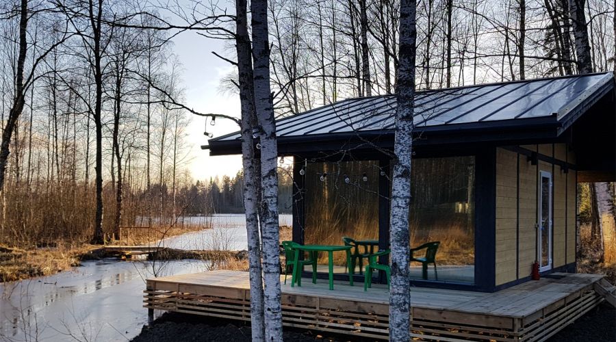 Дома на берегу Вуоксы