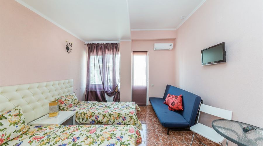 Стандартный номер с двумя раздельными кроватями и балконом