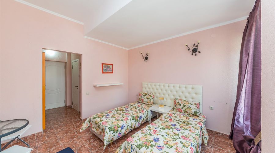 Стандартный номер с двумя раздельными кроватями и балконом