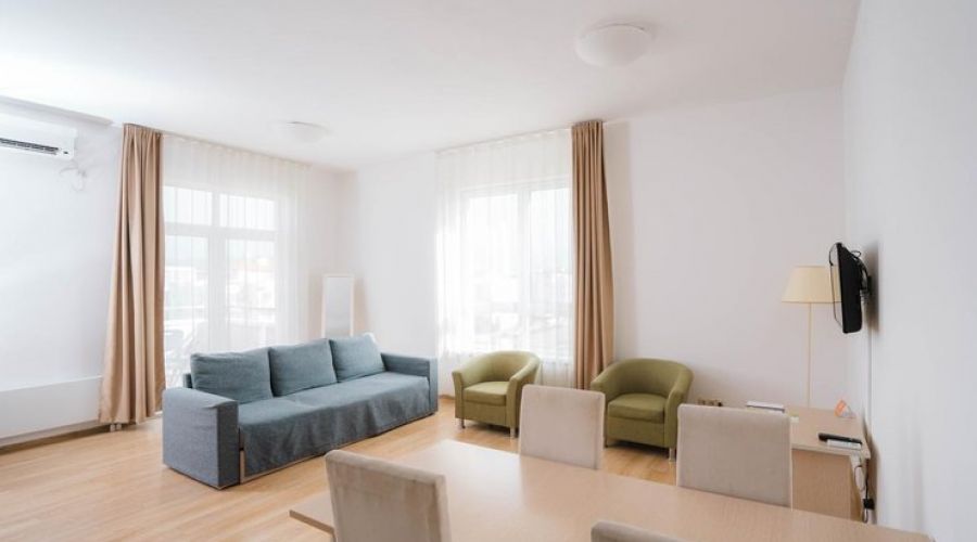 Апартаменты 2-местный (с одной спальней, вид на море)