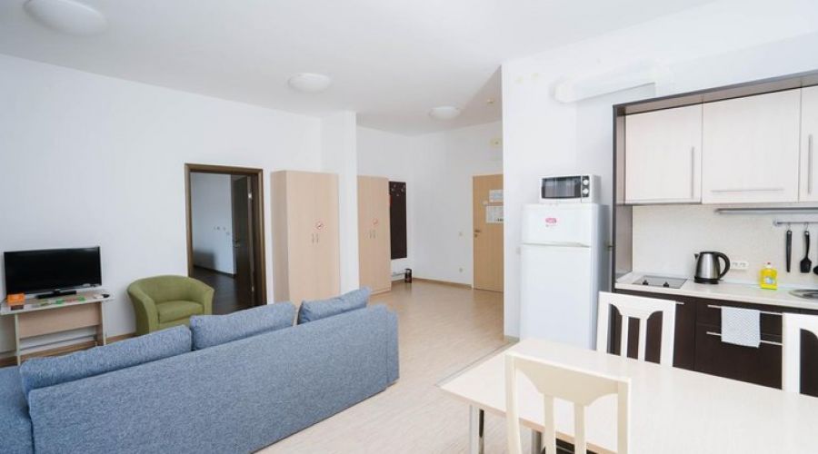 Апартаменты 2-местный (с одной спальней, вид на море)