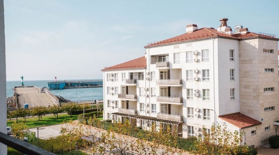 Апартаменты 2-местный (с одной спальней, вид на море)