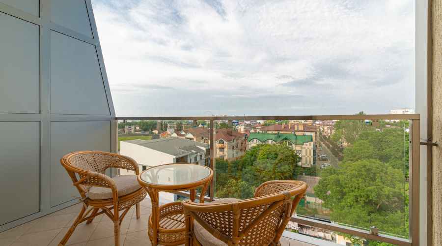 Стандартный 2-местный, вид на город (2спальная кровать)