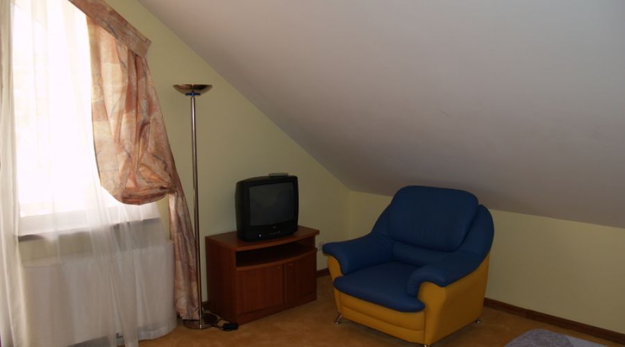 Стандарт+ 2-местный 1-комнатный  в Коттедже с французской кроватью, мансардный  без балкона