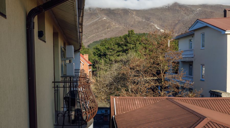 Стандартный 2-местный с балконом с видом в стену