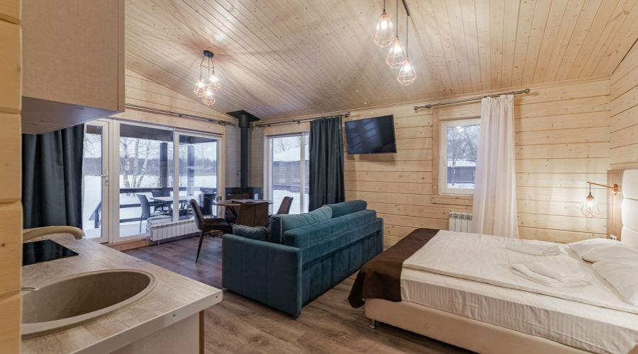 Дом 4-местный "На берегу 3,4" с камином