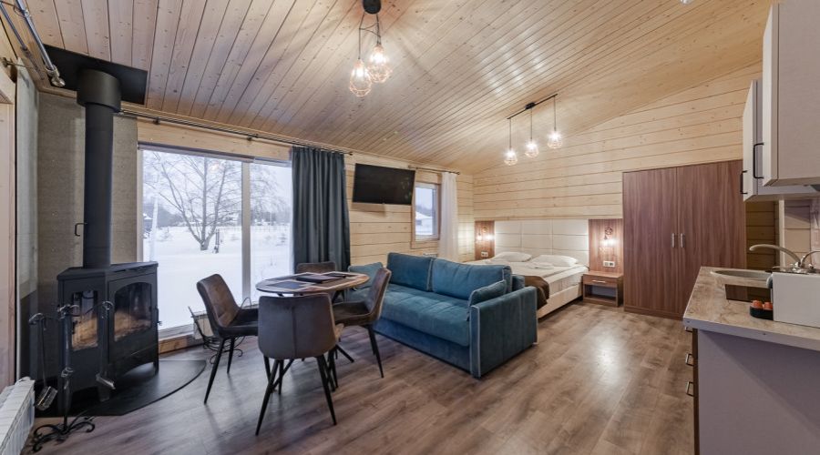 Дом 4-местный "На берегу 3,4" с камином