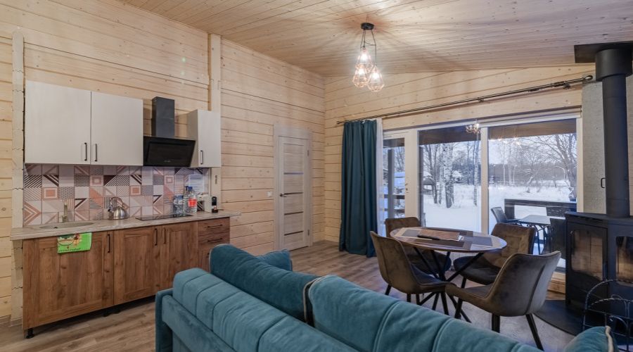 Дом 4-местный "На берегу 3,4" с камином