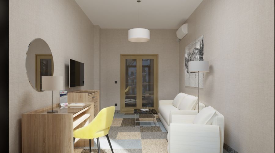 Апартаменты 2-мест 2-ком с кухней к.1