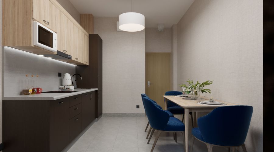 Апартаменты 2-мест 2-ком с кухней к.1