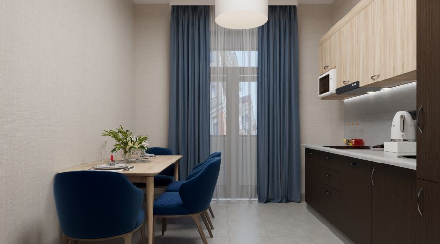 Апартаменты 2-мест 2-ком с кухней к.1