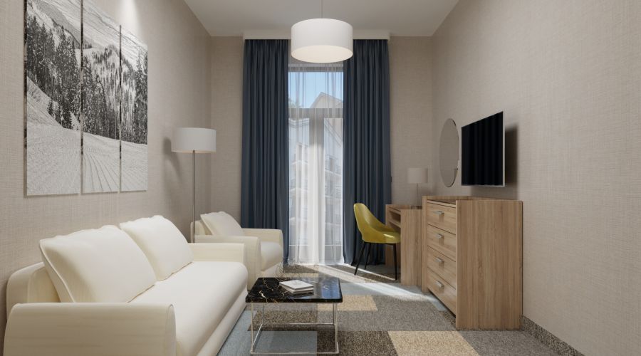 Апартаменты 2-мест 2-ком с кухней к.1