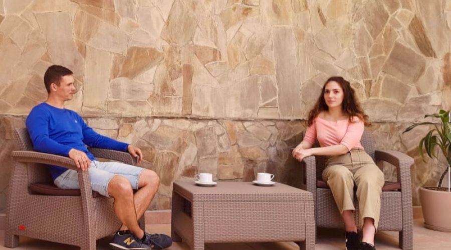 Джуниор сюит 2-местный 2-комнатный с двориком