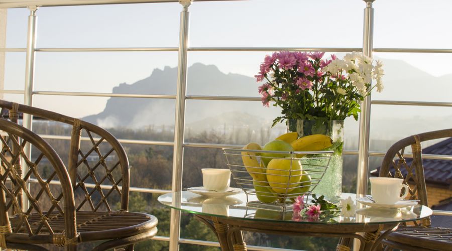 Стандарт 2-местный с балконом вид на горы