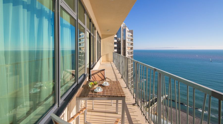 Апартаменты 4-местный 3-комнатный с двумя спальнями с 6-12 этаж