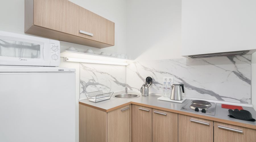 Апартаменты 2-местный 2-комнатный с одной спальней, вид на город с 6-15 этаж