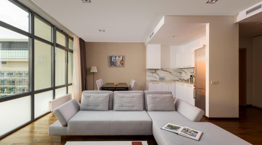 Апартаменты Дуплекс 2-уровневый с 2-мя спальнями 15 этаж