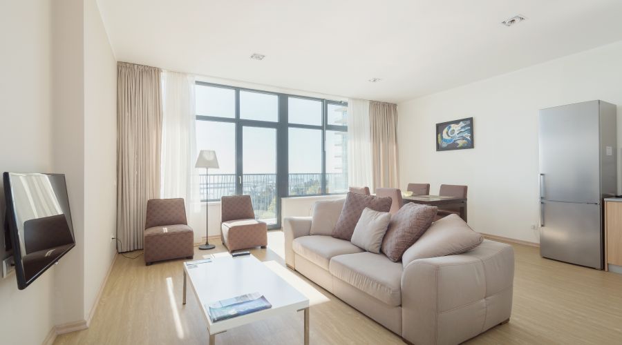 Апартаменты 4-местный 3-комнатный с двумя спальнями с 6-12 этаж