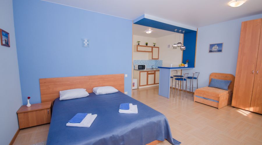 Студия 2-местный 1-комнатный с мини-кухней