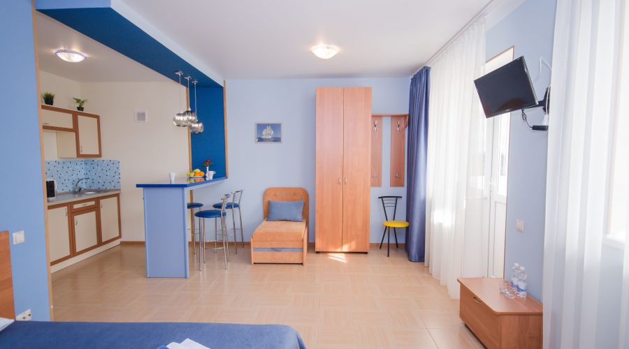 Студия 2-местный 1-комнатный с мини-кухней