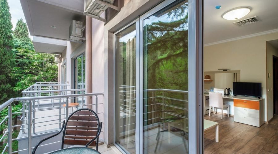 Семейный 2-местный 1-комнатный отель Морской