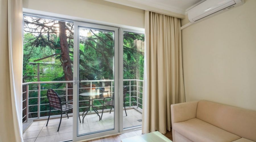 Семейный 2-местный 1-комнатный отель Морской