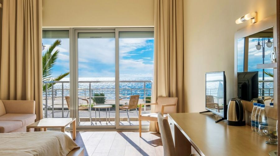 Стандартный 2-местный 1-комнатный вид на море 1 этаж