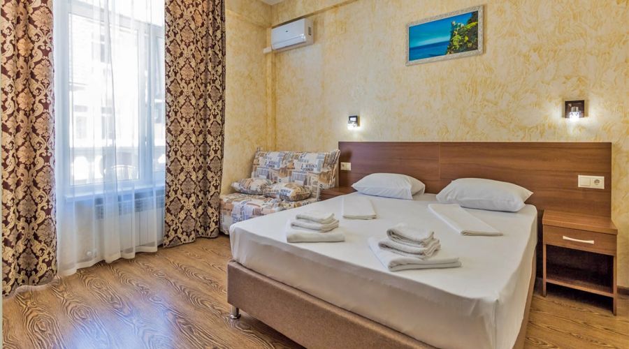 Семейный 2х-местный, с/б вид на море