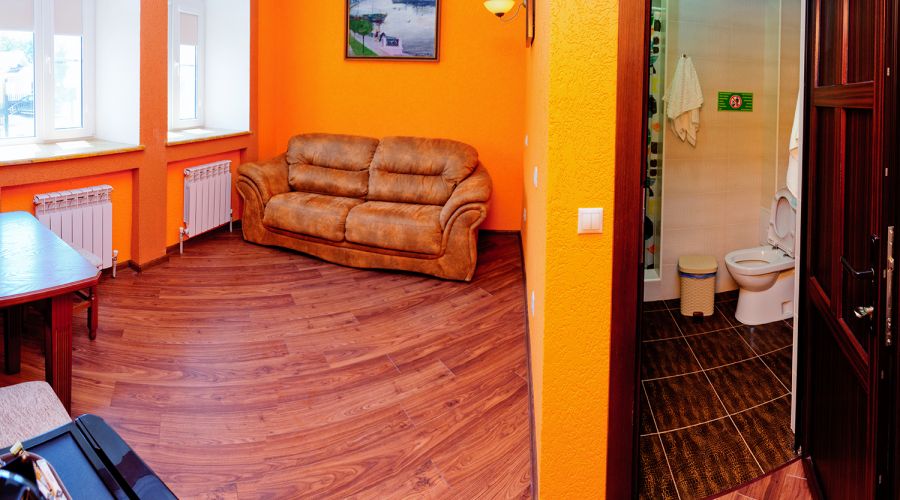 Люкс Люкс 2-комнатный 40 кв.м с большой кроватью и диваном в корпусе Е