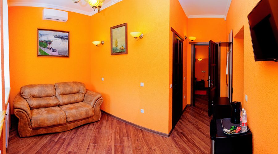 Люкс Люкс 2-комнатный 40 кв.м с большой кроватью и диваном в корпусе Е