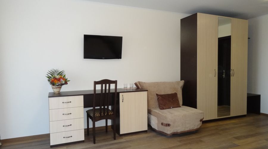 Делюкс 4-местный 1-комнатный с балконом и видом на море 