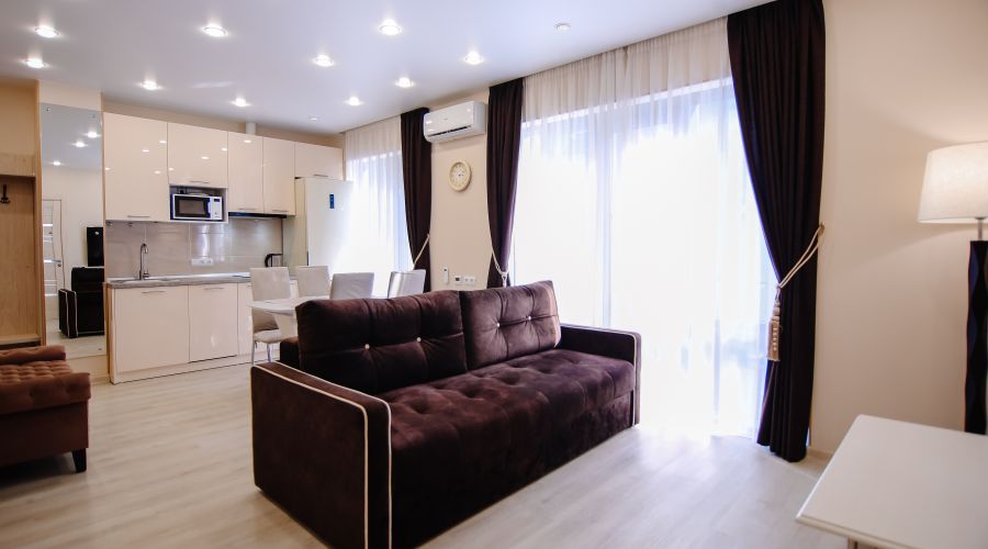 Апартаменты Апартаменты Люкс с 1 спальней 2-комнатный