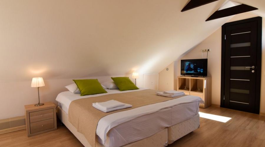 Апартаменты 3-местные  2-комн.с 1 спальней мансарда