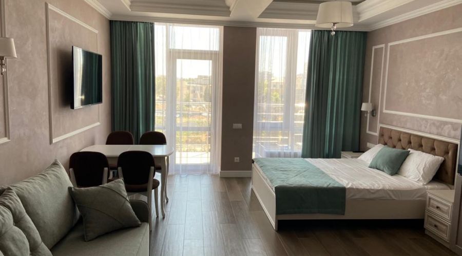 Апартаменты студио 2-местные 1-комнатные V вид на город АкваDeLuxe