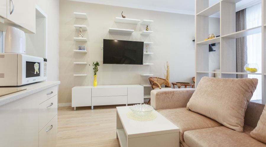 Апартаменты студио 2-местные 1-комнатные вид на море АкваDeluxe