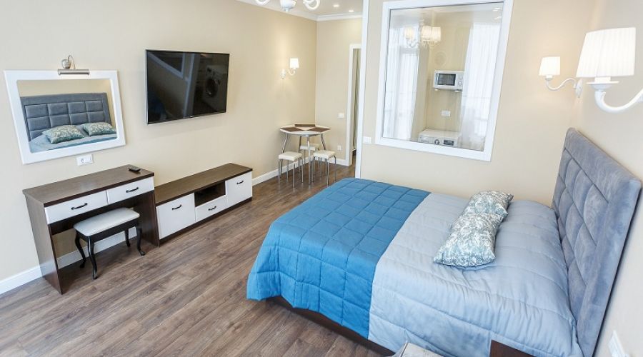 Апартаменты студио 2-местные 1-комнатные 1 линия вид на море АкваDeluxe