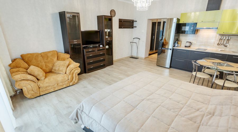 Апартаменты студио 2-местные 1-комнатные1 этаж Аквамарин