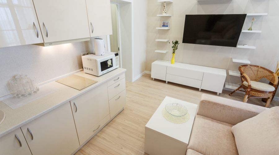 Апартаменты студио 2-местные 1-комнатные вид на море АкваDeluxe